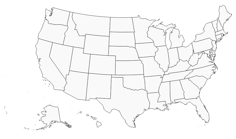 USA coverage map